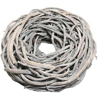 HBXD Wreath “Crazyvine” | Colour: Light grey | Christmas decoration | Diameter 85 centimetres | Per wreath