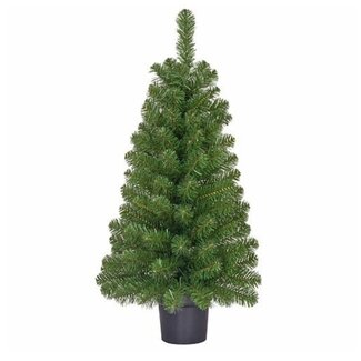 4A Artificial Christmas Tree with Pot “Norton” | Colour: Green | Christmas Decoration | Diameter 50 centimetre | Height 90 centimetre | Per Christmas tree
