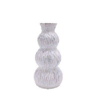 4A Maritime Perivolia Vase | Colour: White | Diameter 13 centimetres | Height 25 centimetres | Per vase