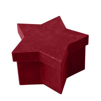 4A Red gift box hatbox “Noelle” | Christmas Decoration | Length 20.5 centimeter | Width 13 centimeter | Height 12 centimeter | Per 4 gift boxes