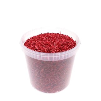 4A Red Wood Chips in Reusable Bucket | Diameter 8 millimeter | Contents 10 liter | Per bucket