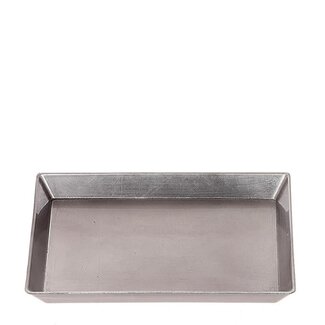4A Silver-coloured Melamine Plate | Christmas Decoration | Length 27 centimetre | Width 19 centimetre | Height 2 centimetre | Per 9 plates