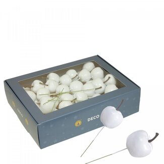 4A Natural White Mini Apple Pick | Christmas Decoration | Diameter 2.5 to 3 centimetre | Per 48 picks