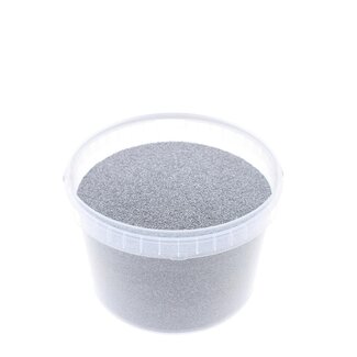 4A Silver-coloured Decorative Sand | Diameter 0.1 - 0.5 millimetre | in resealable bucket | Contents 3 litre | Per bucket