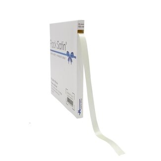 4A Cream-coloured Satin Ribbon | Width 10 millimeter | Length 100 meter | Per roll