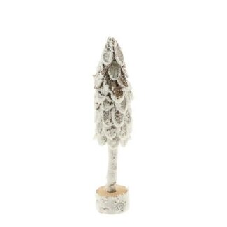 4A Grey White Birchwood Christmas Tree | Christmas Decoration | Height 38 centimeter | Per 6 Christmas trees