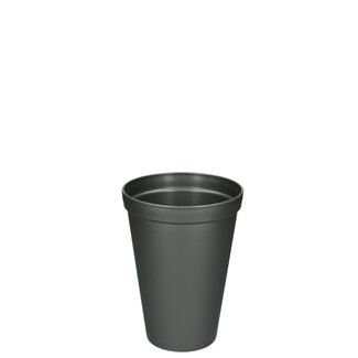 4A Grey Plastic Vase | Capacity 2 liter | Diameter 15 centimeter | Height 20 centimeter | Per vase