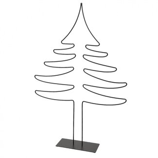 4A Schwarzer Metall-Weihnachtsbaum | Weihnachtsdekoration | Durchmesser 40 centimeter | Höhe 60 centimeter | Pro Weihnachtsbaum