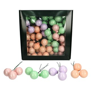 4A Mixed Colours Pearl Christmas Baubles | Diameter 25 millimeter | Per 144 Christmas Baubles