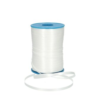 4A Natural White Curling Ribbon 051 | Width 5 millimetre | Length 500 metre | Per roll