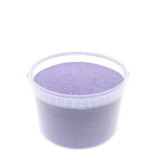 4A Lilac Purple Decorative Sand | Diameter 0.1 - 0.5 millimetre | in resealable bucket | Content 3 litre | Per bucket