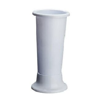 4A Natural White Plastic Vase “Ideal“ | Diameter 18 centimeter | Height 45 centimeter | Per 2 vases