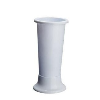 4A Natural White Plastic Vase “Ideal“ | Diameter 11 centimeter | Height 25 centimeter | Per 4 vases