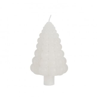 4A Natural White Christmas Tree Candle "Bubbles" | Diameter 7 centimeter | Height 12 centimeter | Per 6 candles