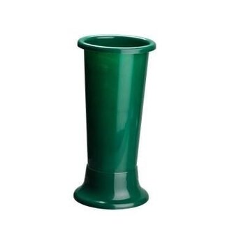 4A Green Plastic Vase “Ideal" | Diameter 11 centimetre | Height 25 centimetre | Per 4 vases