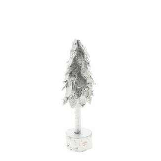 4A Silver-coloured Christmas tree Birchwood | Height 30 centimeter | Per 6 Christmas trees