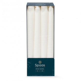 4A Natural White Gothic Candle | Diameter 2.3 centimetre | Length 25 centimetre | Per 8 candles