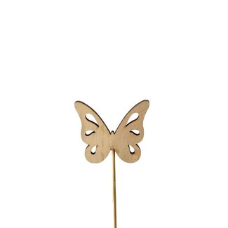 4A Schmetterling Haarnadel | Farbe: Hellbraun | Durchmesser Schmetterling 6.5 centimeter | Lengte Haarnadel ± 12 centimeter | Pro 24 Haarnadeln