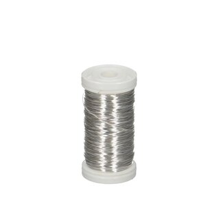 4A Metal Wire | Colour: Silver-coloured | Diameter 0.3 millimeter | Weight 100 gram | Per roll
