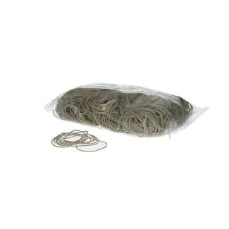 4A Rubber bands | Colour: Natural White | Diameter 60 millimeter | Thickness 1.5 millimeter | Weight 1 kilo | Per bag