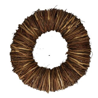 4A Mactan Gras Kranz | Farbe: Braun | Durchmesser 35 centimeter | Pro Kranz