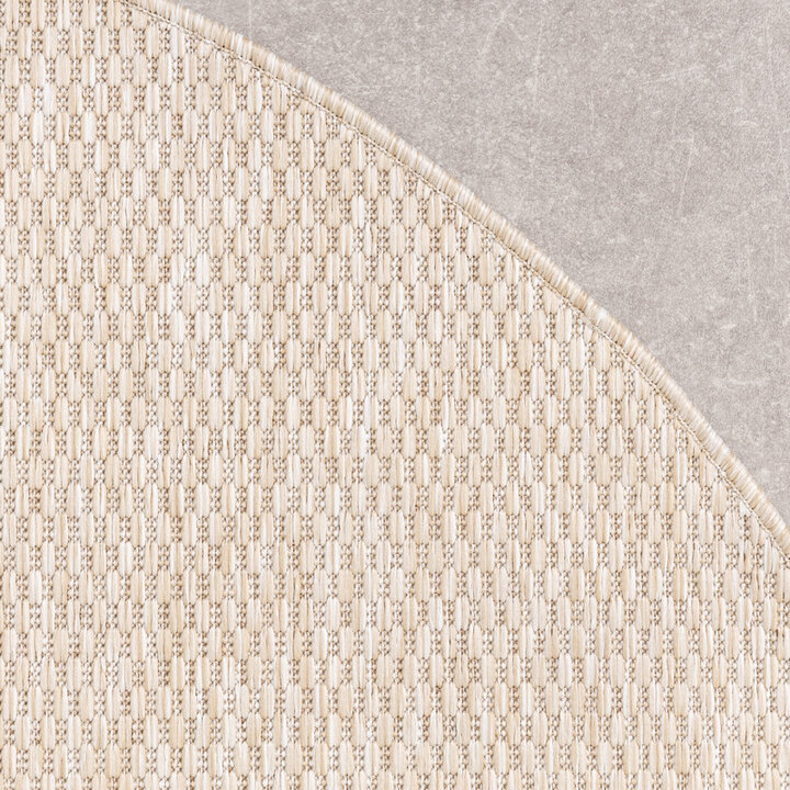 Rund Utomhusmatta - Costa Sand