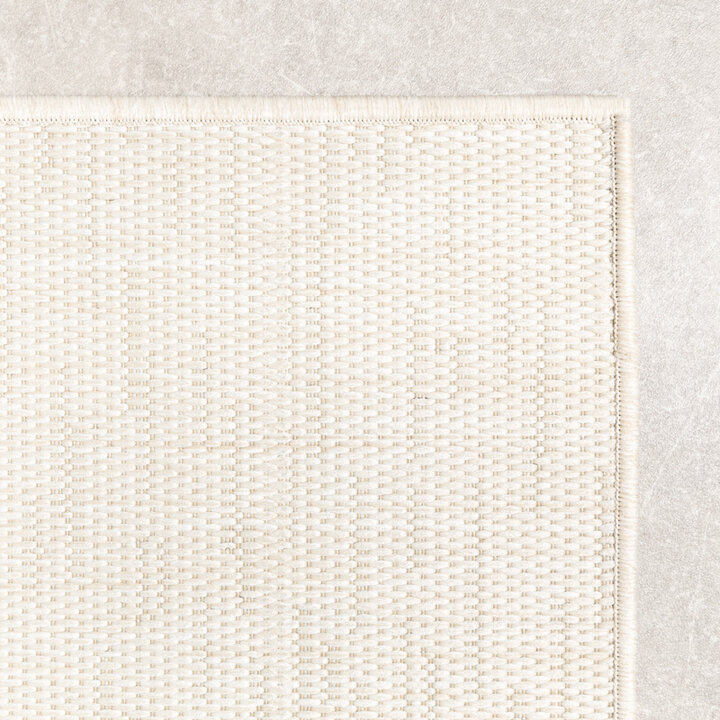 Utomhusmatta - Malta Melerad Gräddvit