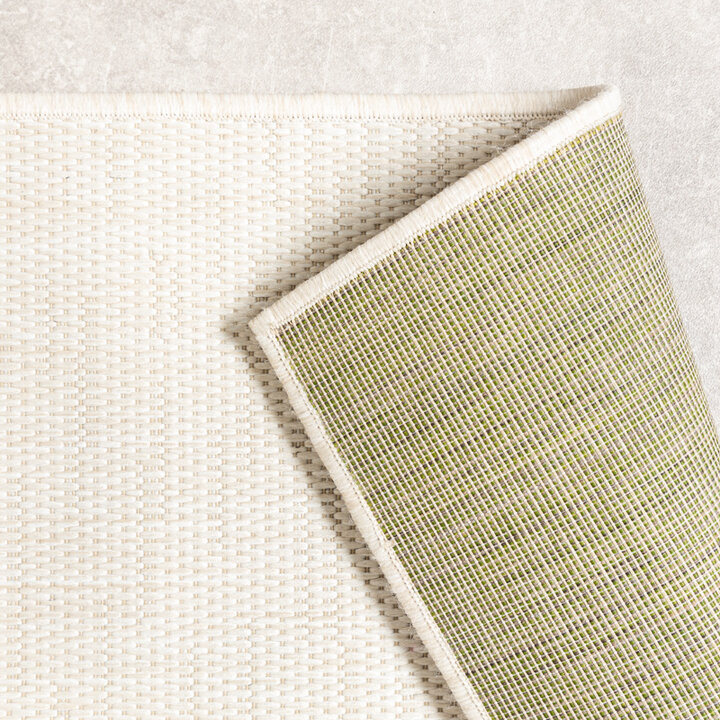 Utomhusmatta - Malta Melerad Gräddvit