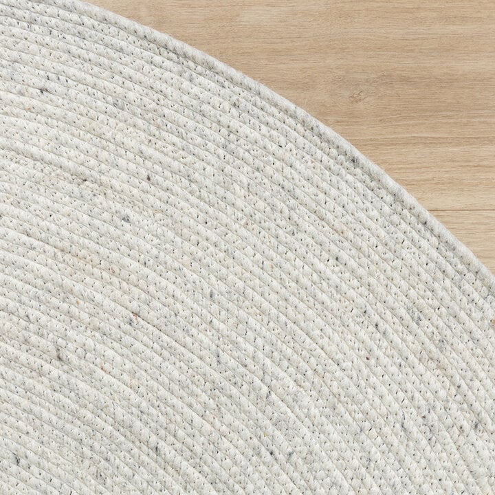 Rund Ullmatta - Wise Grå/Melerad