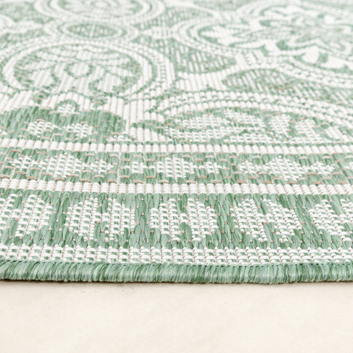Rund Utomhusmatta - Summer Oriental Grön