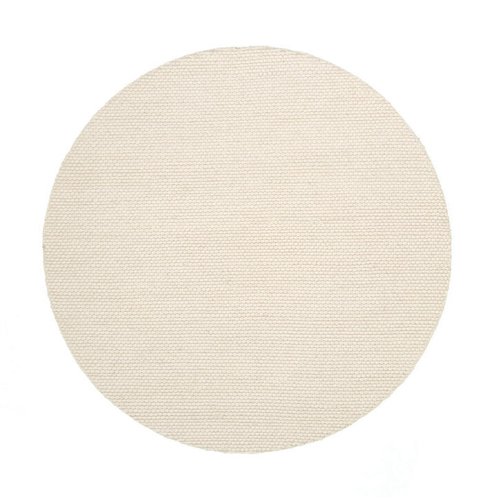 Rund Ullmatta - Feline Vit