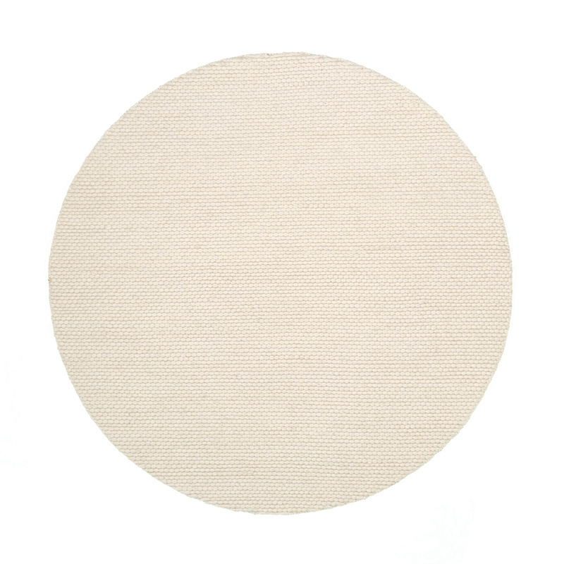 Rund Ullmatta - Feline Vit - sfeer