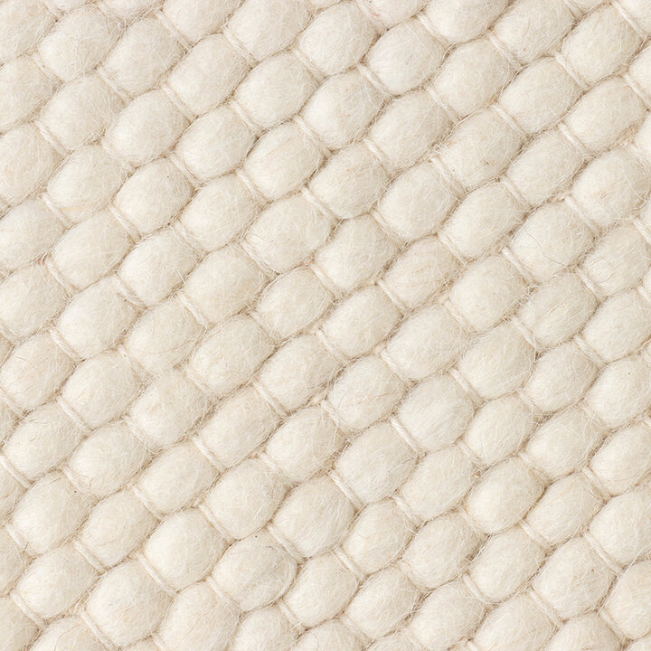 Rund Ullmatta - Feline Vit