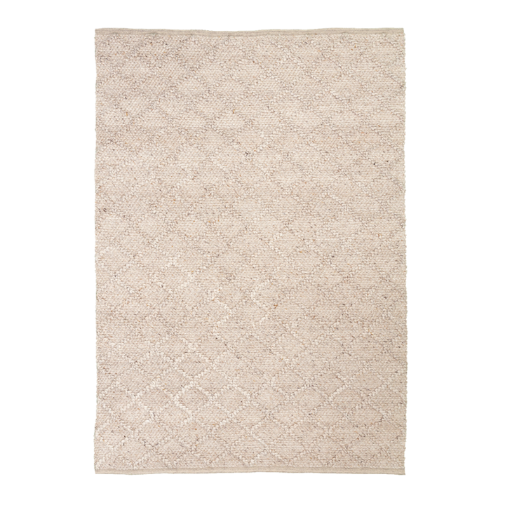 Vävd Matta I Ull - Knit Beige