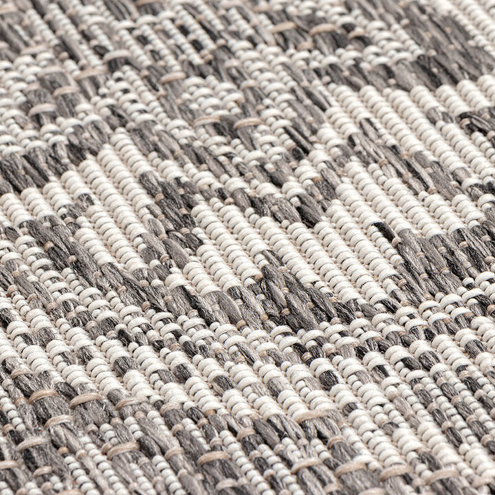 Rund Utomhusmatta - Summer Oriental Grå