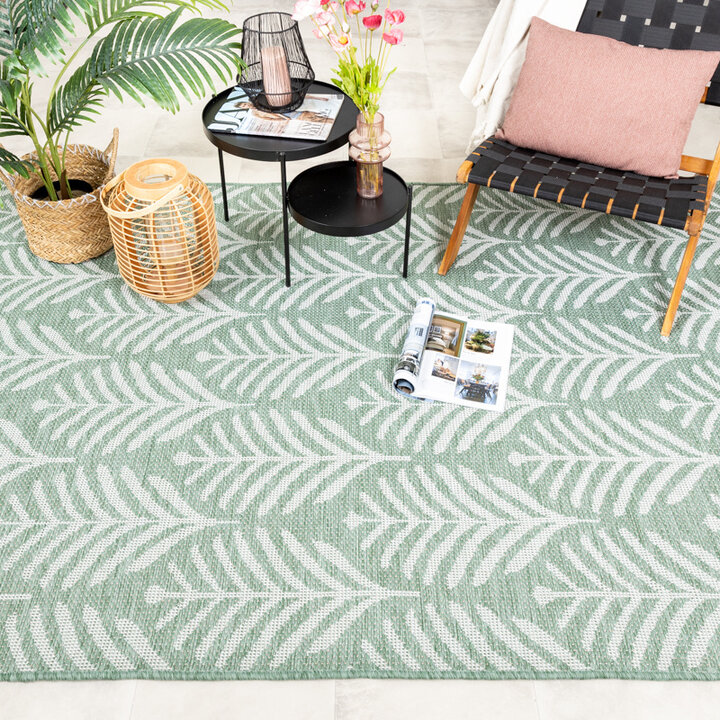 Utomhusmatta - Summer Leaves Grön