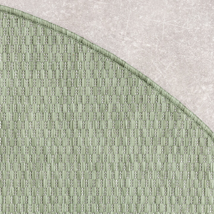 Rund Utomhusmatta - Costa Grön