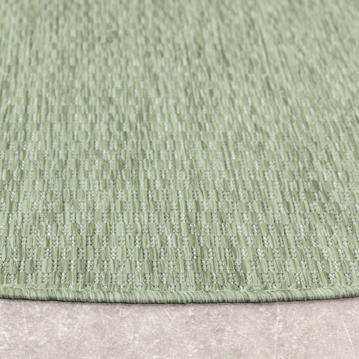 Rund Utomhusmatta - Costa Grön