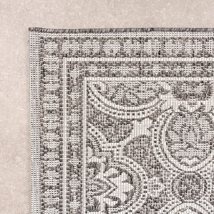 Fyrkantig Utomhusmatta - Summer Oriental Grå