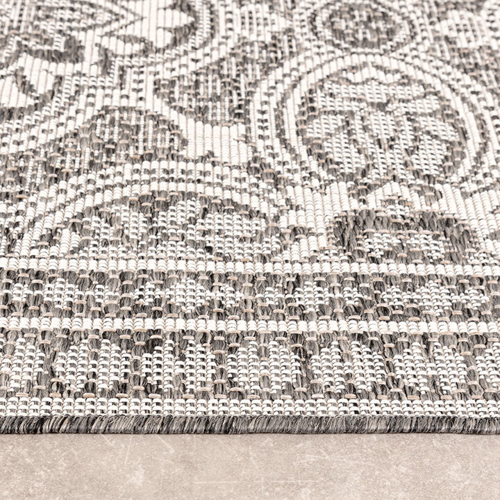 Fyrkantig Utomhusmatta - Summer Oriental Grå