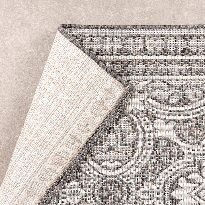 Fyrkantig Utomhusmatta - Summer Oriental Grå