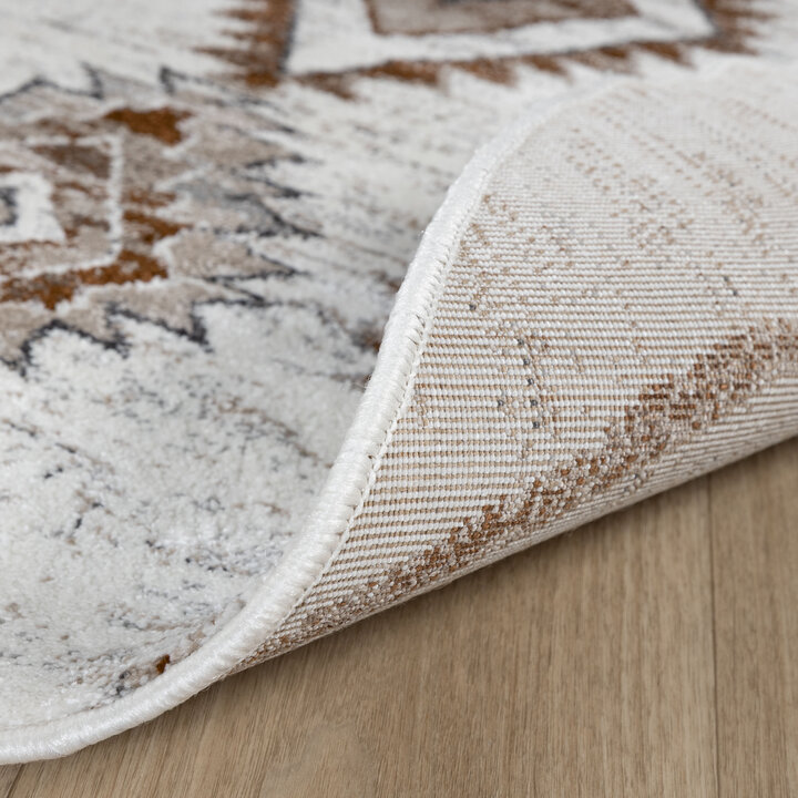 Rund berbermatta - Blend Aztec Terra