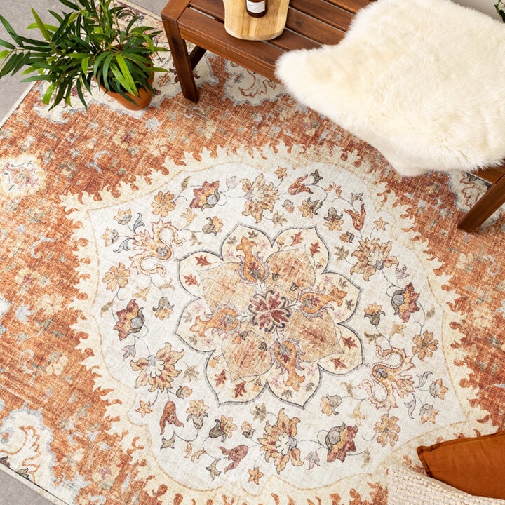 Vintage Utomhusmatta - Santo Mandala Terrakotta