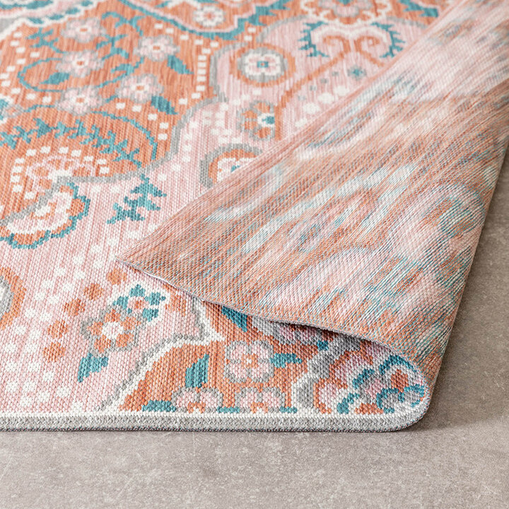 Bohemisk Utomhusmatta - Vedra Medaillon Rosa