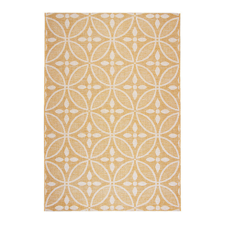 Utomhusmatta - Summer Pattern Gul