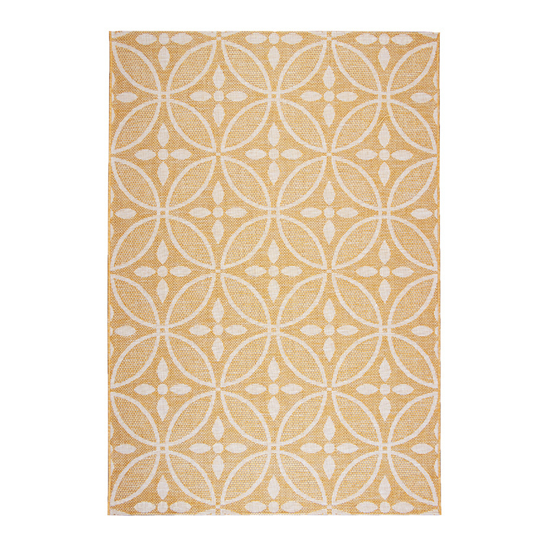 Utomhusmatta - Summer Pattern Gul - sfeer