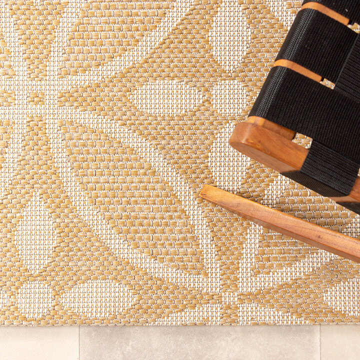 Utomhusmatta - Summer Pattern Gul