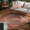 Rund Utomhusmatta - Summer Aztec Terrakotta - thumbnail