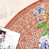 Rund Utomhusmatta - Summer Aztec Terrakotta - thumbnail 4