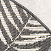 Rund Utomhusmatta - Malta Leaves Svart - thumbnail 5